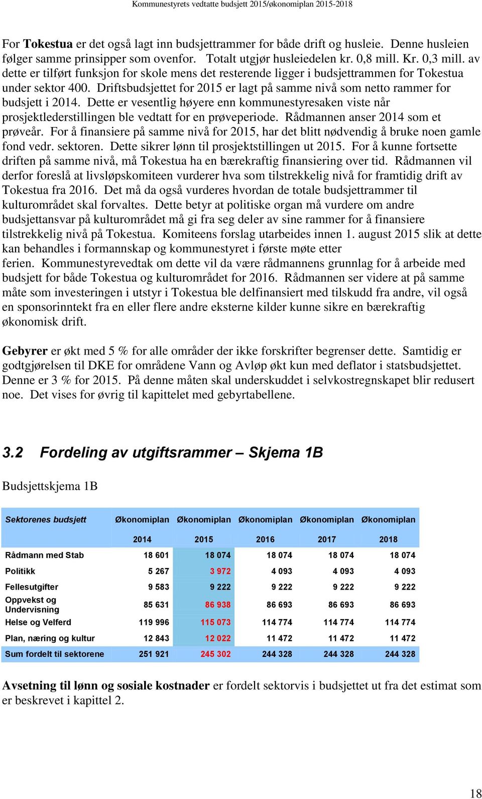 Dette er vesentlig høyere enn kommunestyresaken viste når prosjektlederstillingen ble vedtatt for en prøveperiode. Rådmannen anser 2014 som et prøveår.