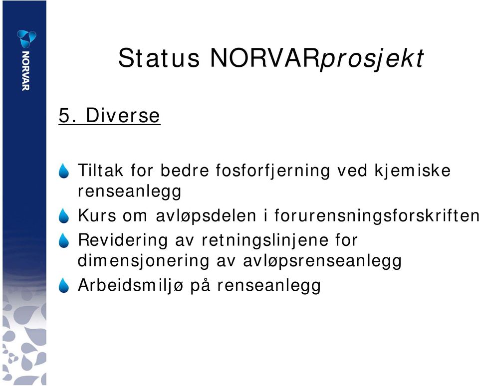 renseanlegg Kurs om avløpsdelen i forurensningsforskriften