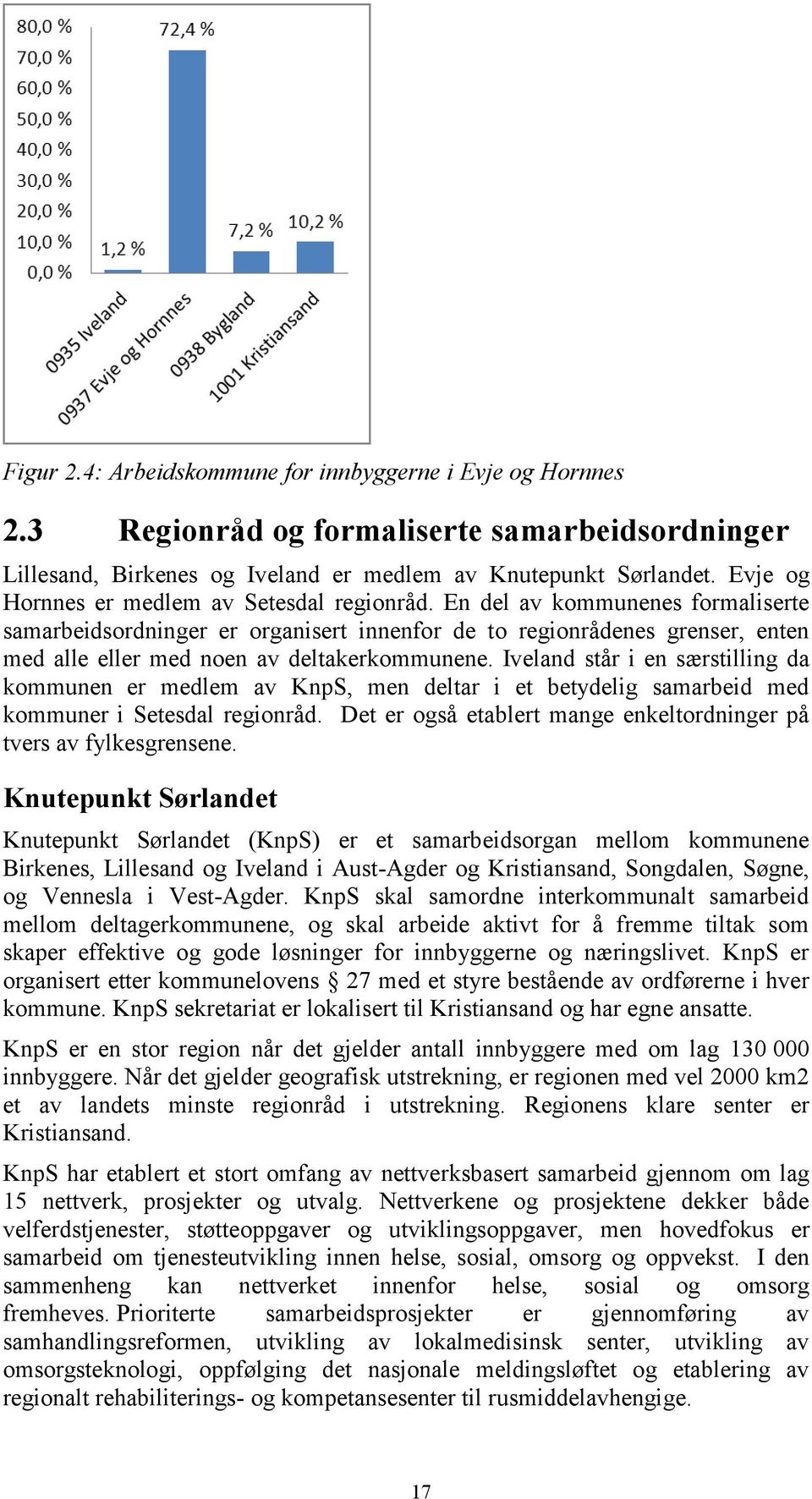 En del av kommunenes formaliserte samarbeidsordninger er organisert innenfor de to regionrådenes grenser, enten med alle eller med noen av deltakerkommunene.