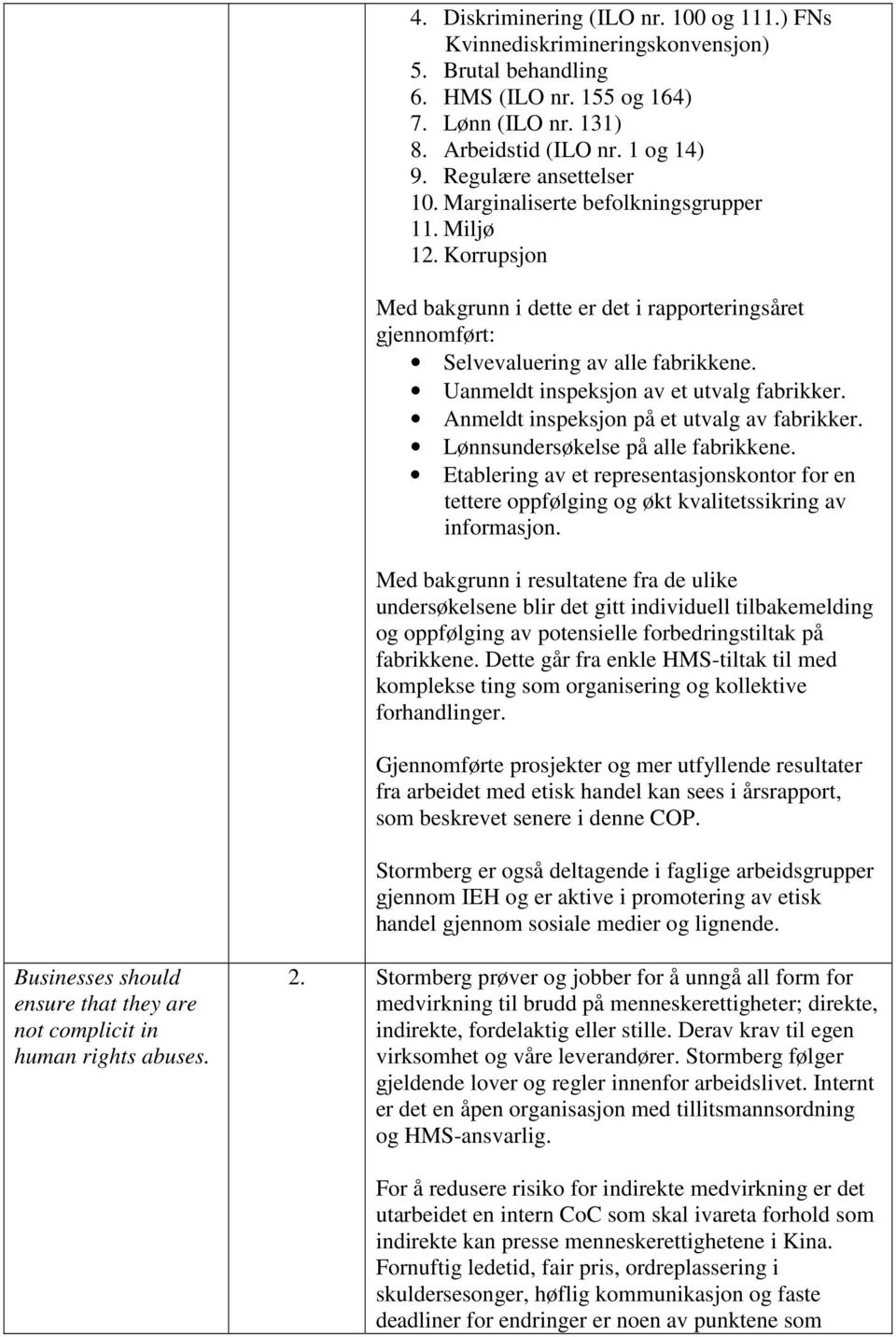 Uanmeldt inspeksjon av et utvalg fabrikker. Anmeldt inspeksjon på et utvalg av fabrikker. Lønnsundersøkelse på alle fabrikkene.