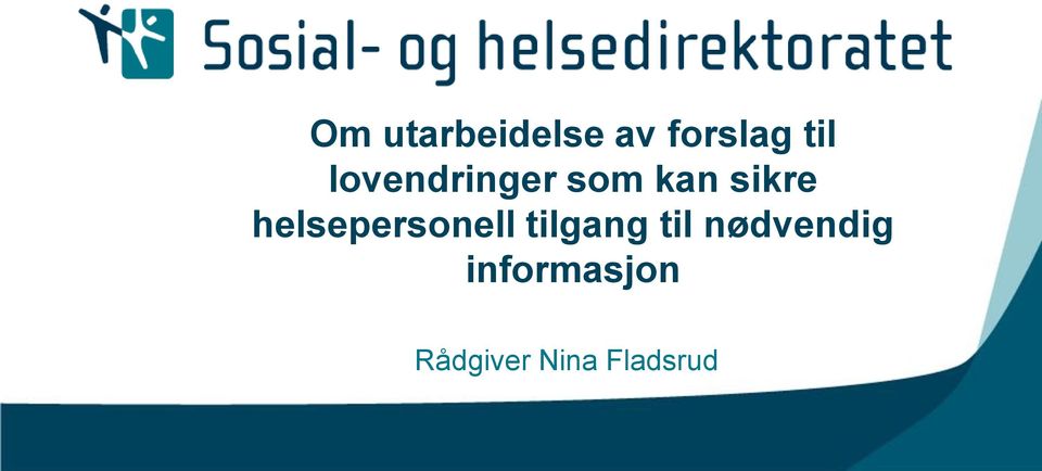 helsepersonell tilgang til