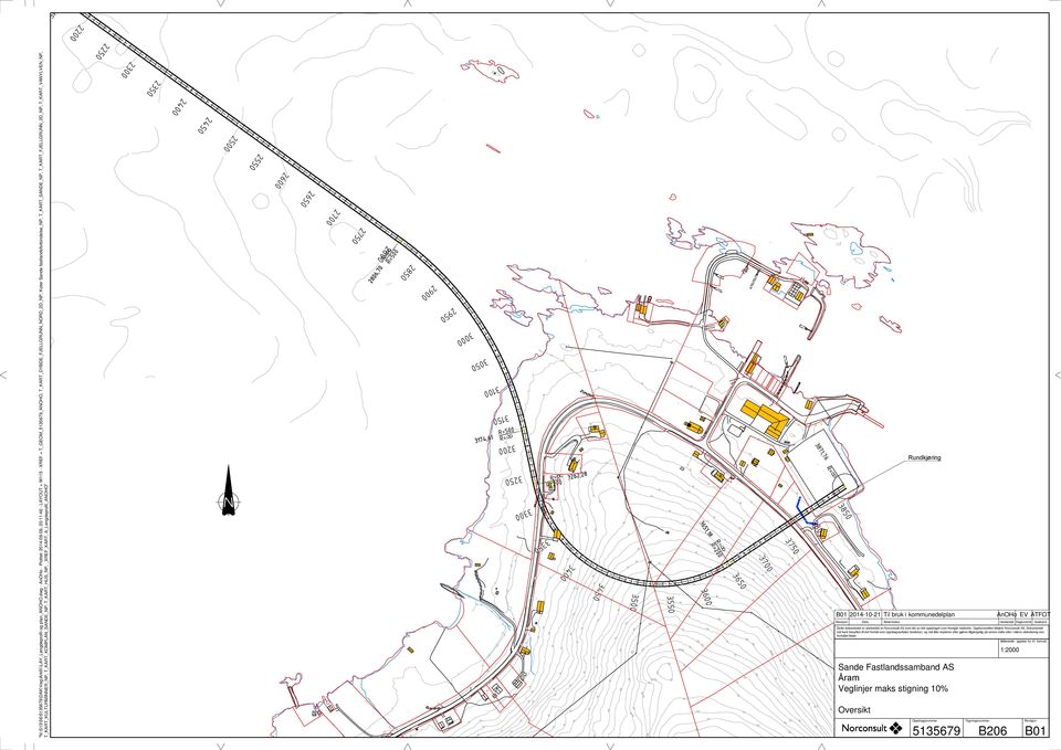 T_KART_DYBDE_FJELLGRUNN_NORD_2D_NP, Koter Sande fastlandsforbindelse_np, T_KART_SANDE_NP, T_KART_FJELLGRUNN_2D_NP,