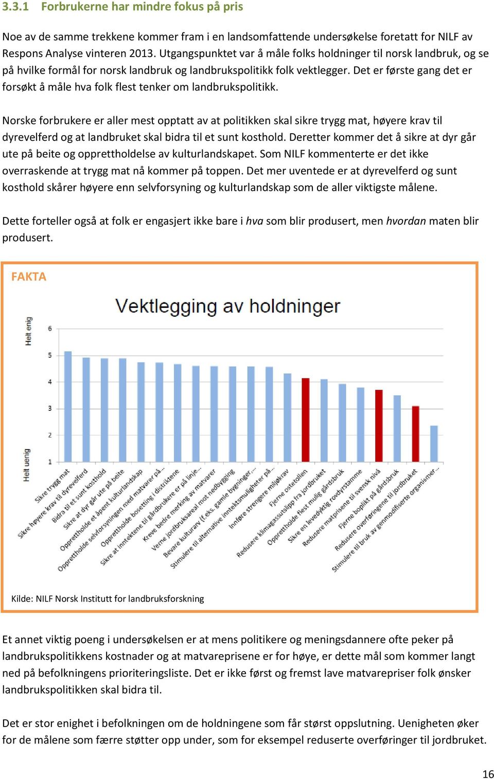 Det er første gang det er forsøkt å måle hva folk flest tenker om landbrukspolitikk.