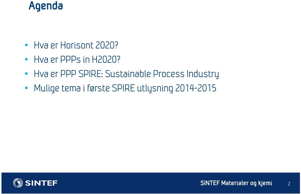 Hva er PPP SPIRE: Sustainable Process