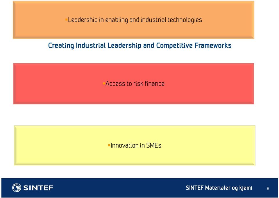 and Competitive Frameworks Access to risk