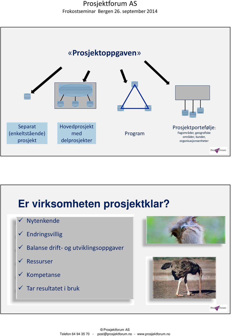 kunder, organisasjonsenheter Er virksomheten prosjektklar?