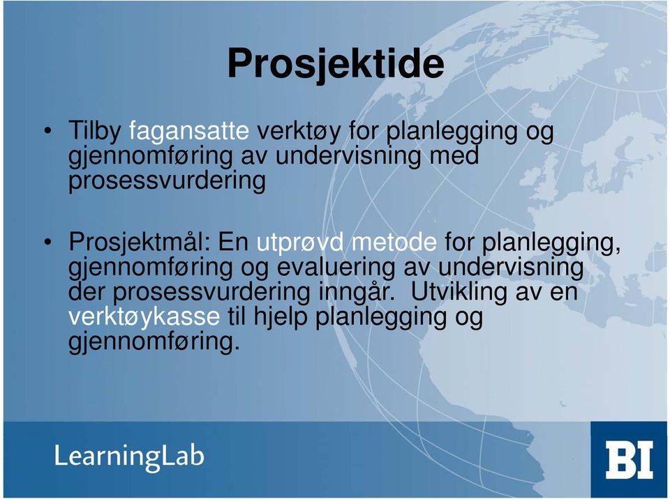 planlegging, gjennomføring og evaluering av undervisning der