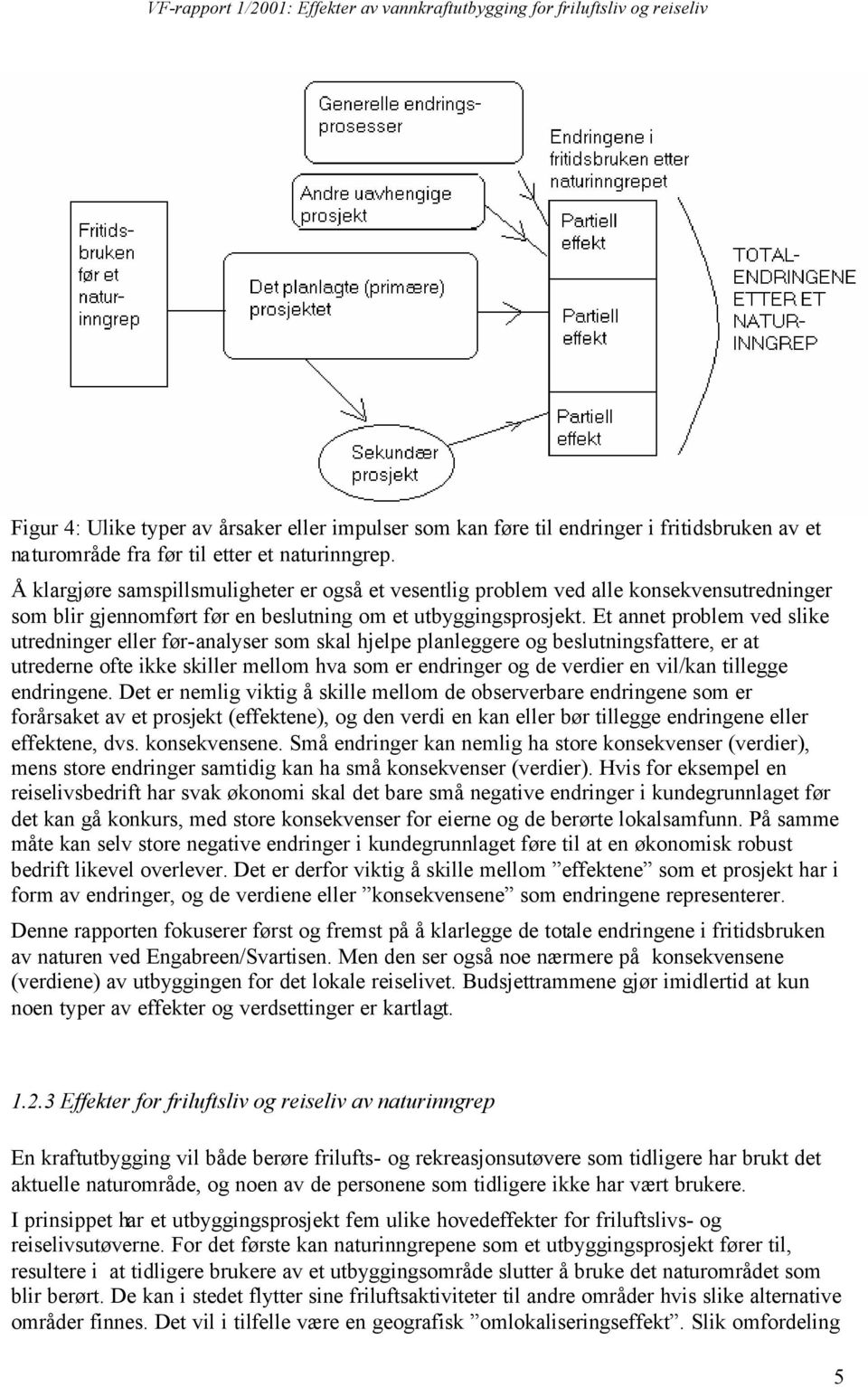 Et annet problem ved slike utredninger eller før-analyser som skal hjelpe planleggere og beslutningsfattere, er at utrederne ofte ikke skiller mellom hva som er endringer og de verdier en vil/kan