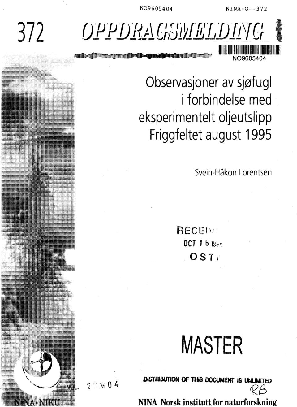 1995 Svein-Håkon Lorentsen OCT 1 b OST MASTER y 2 "' U 0