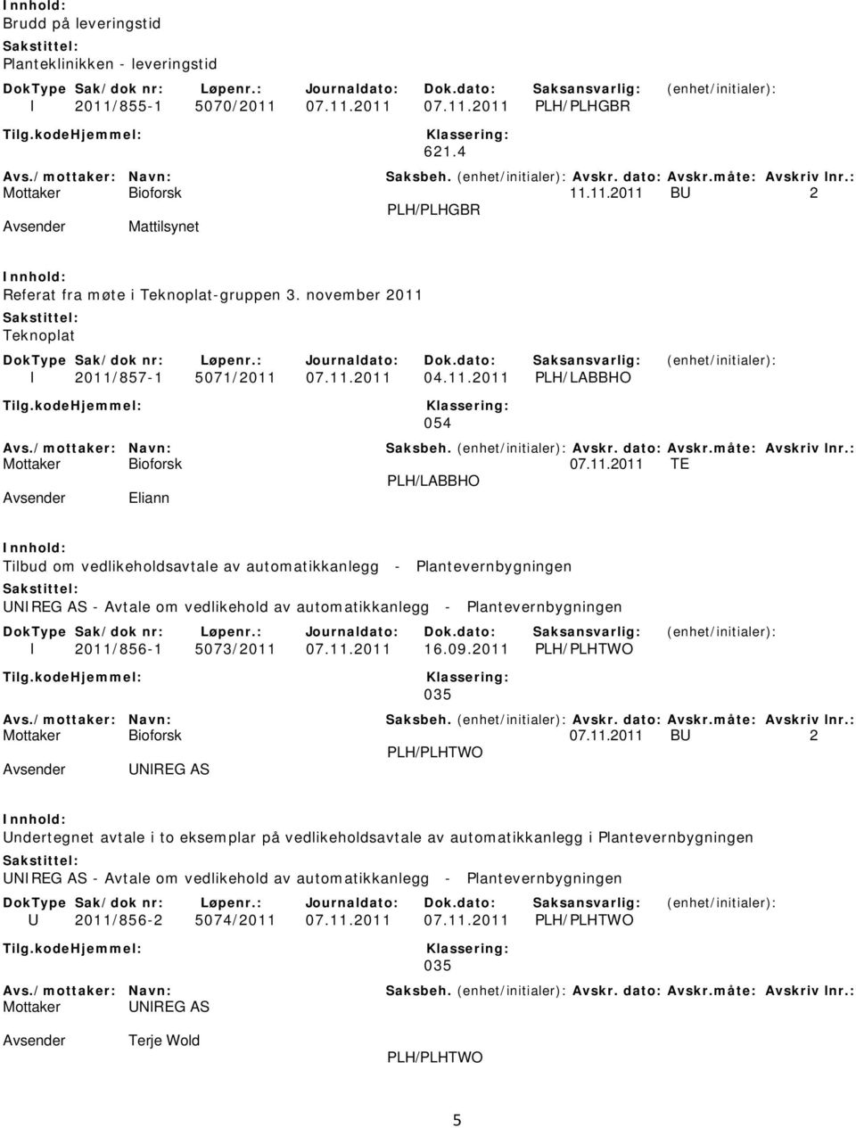 Teknoplat I 2011/