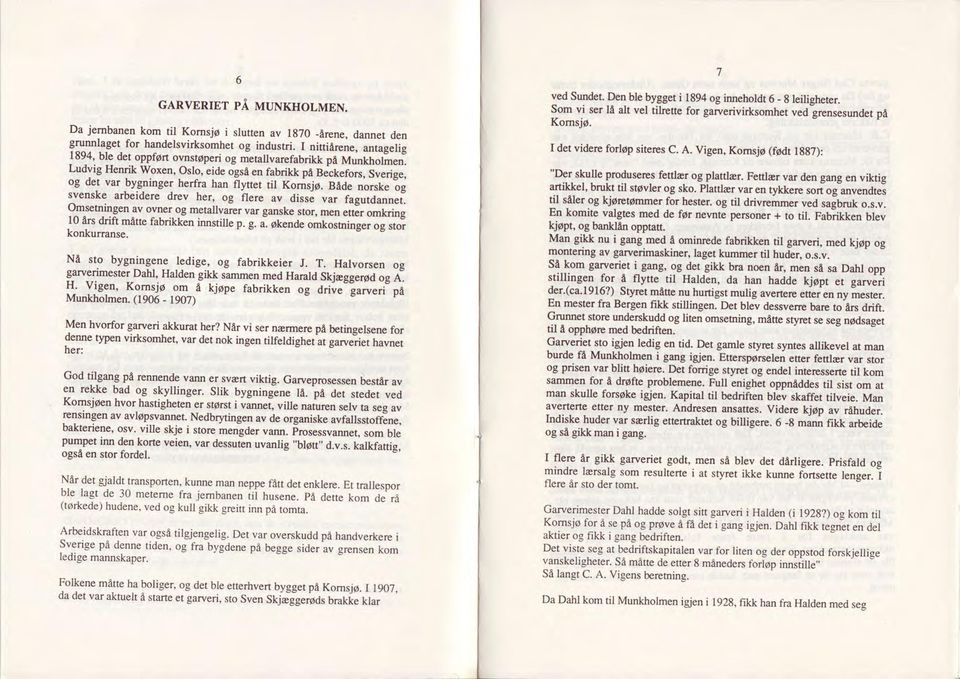 BAde norske og svenske arbeidere drev her, og flere av dissi var fagutdannet. o-msetningen av ovner.og metallvaier var ganske stor, men ettir omt<ring 10 Ars drift mltte fabrikken innstille p. g. a. Okende omkostninge, ojrto, konkurranse.