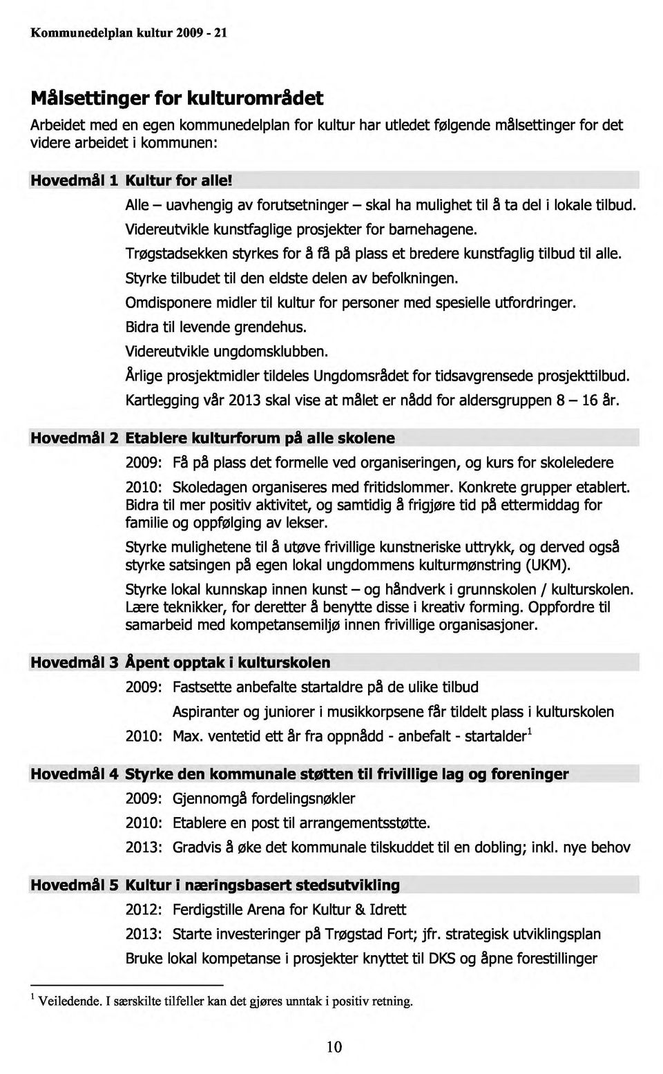 Trøgstadsekken styrkes for S fs ps plass et bredere kunstfaglig tilbud til alle. Styrke tilbudet til den eldste delen av befolkningen.