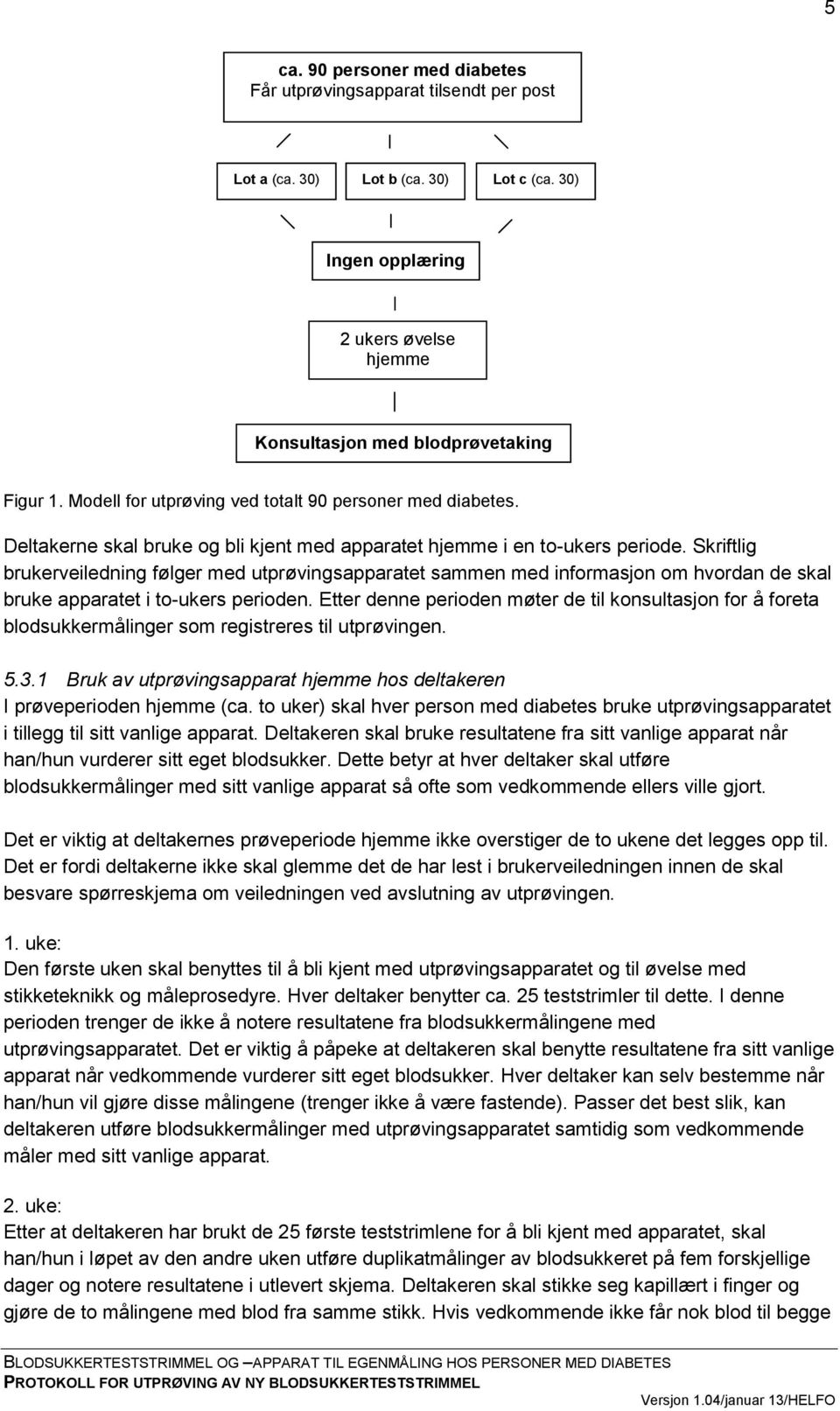 Skriftlig brukerveiledning følger med utprøvingsapparatet sammen med informasjon om hvordan de skal bruke apparatet i to-ukers perioden.