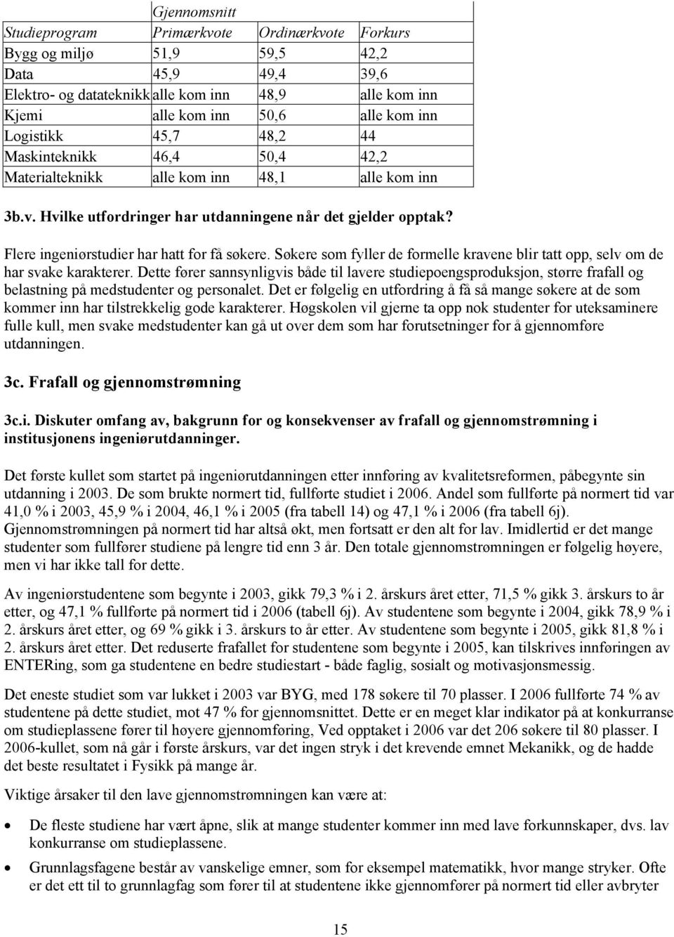 Flere ingeniørstudier har hatt for få søkere. Søkere som fyller de formelle kravene blir tatt opp, selv om de har svake karakterer.