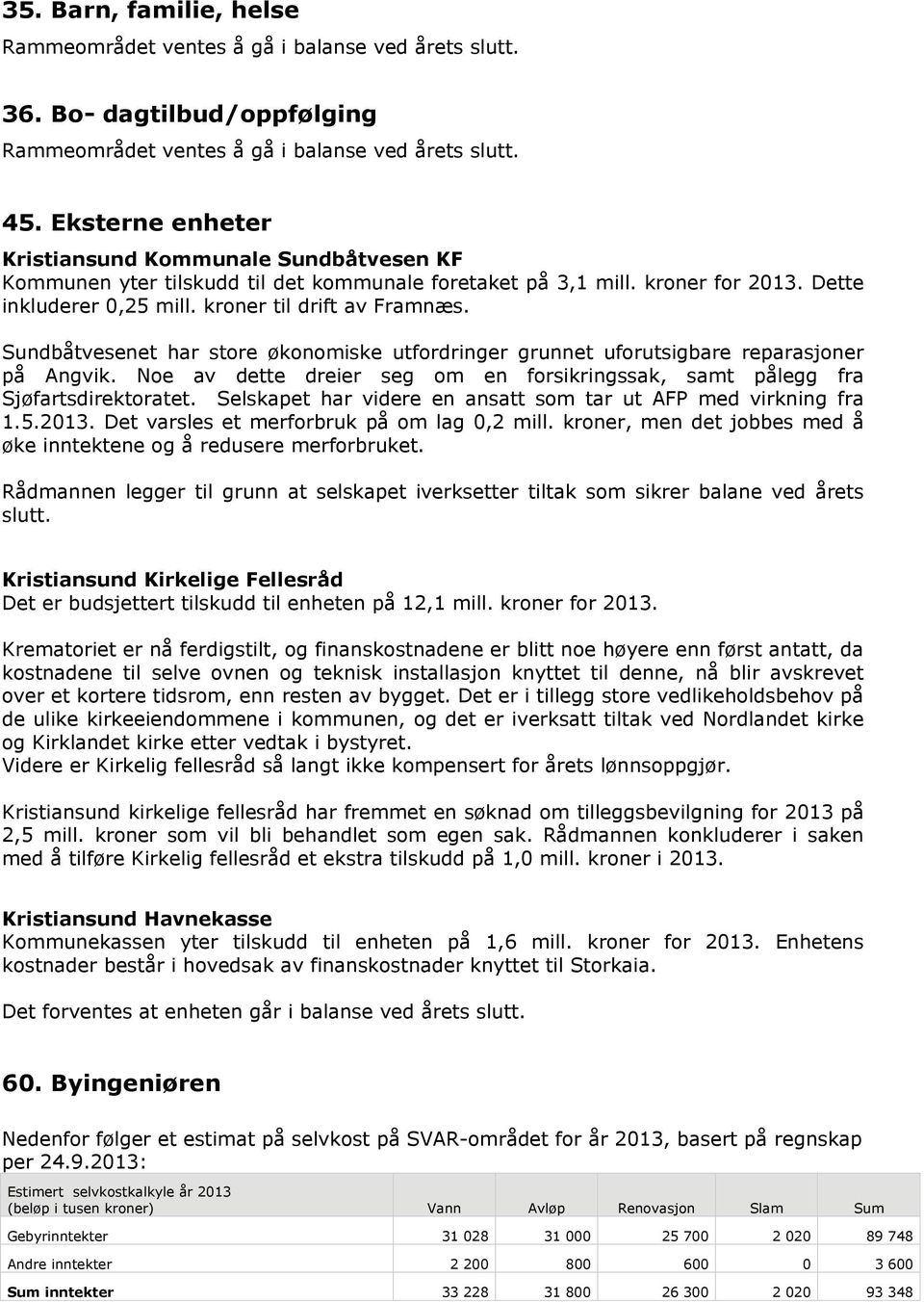 Sundbåtvesenet har store økonomiske utfordringer grunnet uforutsigbare reparasjoner på Angvik. Noe av dette dreier seg om en forsikringssak, samt pålegg fra Sjøfartsdirektoratet.