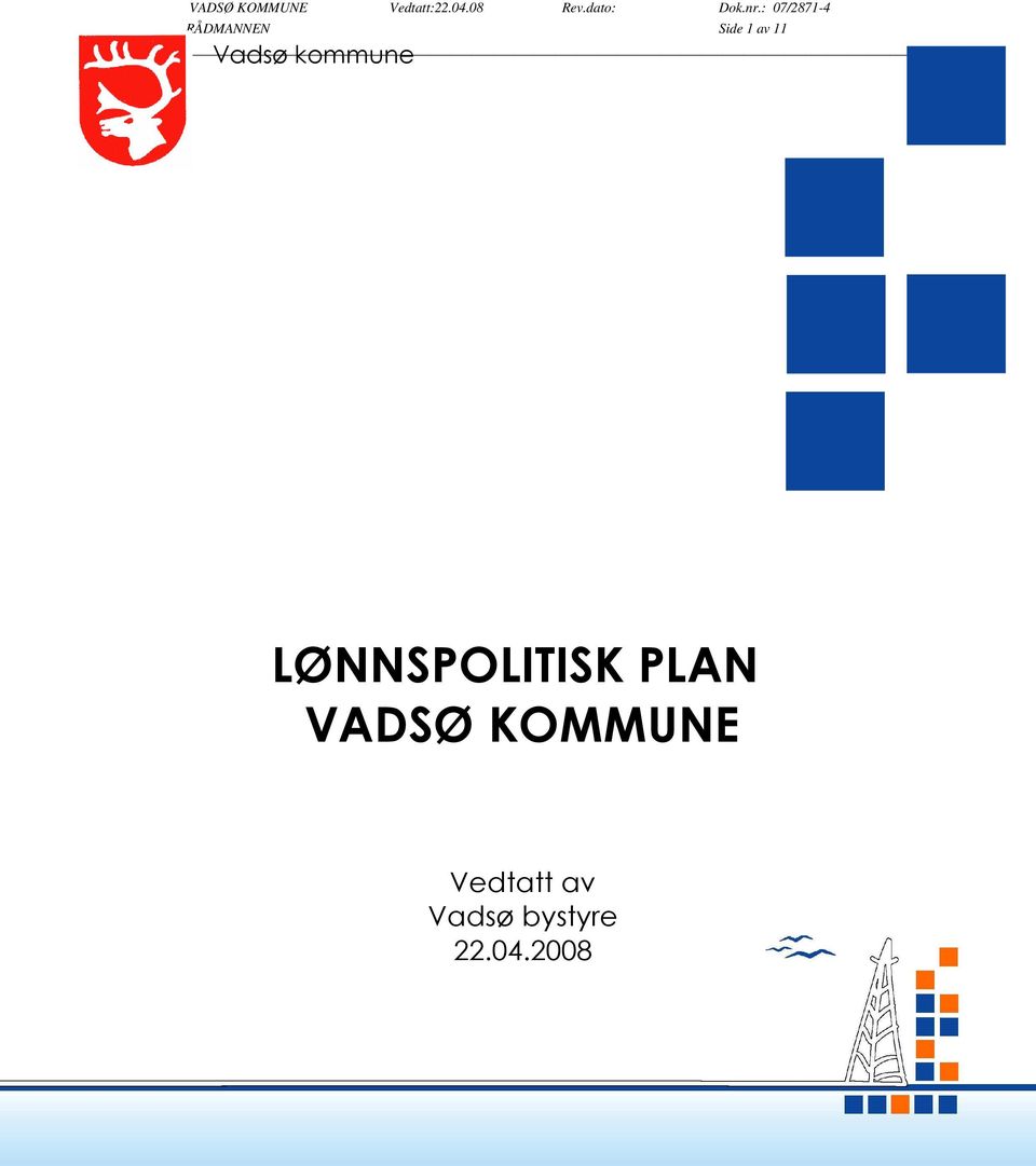 LØNNSPOLITISK PLAN VADSØ