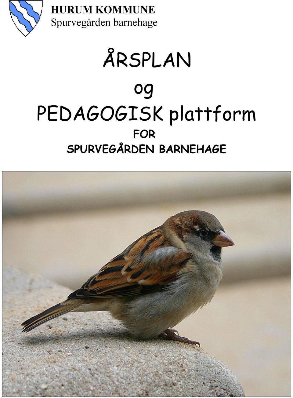 ÅRSPLAN og PEDAGOGISK