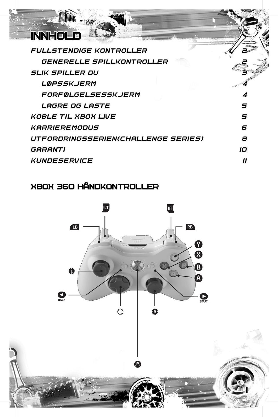 TIL XBOX LIVE 5 KARRIEREMODUS 6 UTFORDRINGSSERIEN(CHALLENGE SERIES) 8