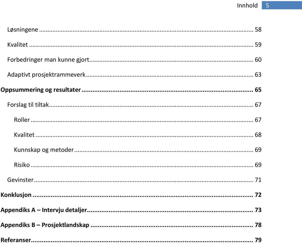 .. 67 Roller... 67 Kvalitet... 68 Kunnskap og metoder... 69 Risiko... 69 Gevinster.