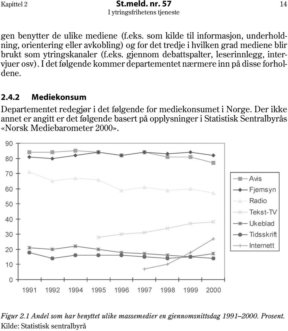 gjennom debattspalter, leserinnlegg, intervjuer osv). I det følgende kommer departementet nærmere inn på disse forholdene. 2.4.