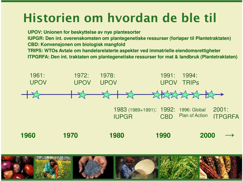 handelsrelaterte aspekter ved immatrielle eiendomsrettigheter ITPGRFA: Den int.