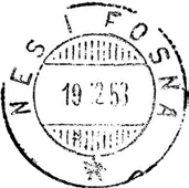 NES I FOSNA NÆS I BJUGN poståpneri opprettet fra 01.08.1889 i Nes herred. Navnet skrevet NES I BJUGN i poststedsfortegnelsen 1889. Navneendring til NES I FOSEN fra 01.07.1900.