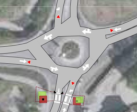 Forsinkelse (s) Figur 83 viser registrert og simulert forsinkelse fra forsøket. Trafikkgrunnlaget var fra 8. februar. Det var klart at modellen gav for lav forsinkelse, med unntak av tilfart 1.