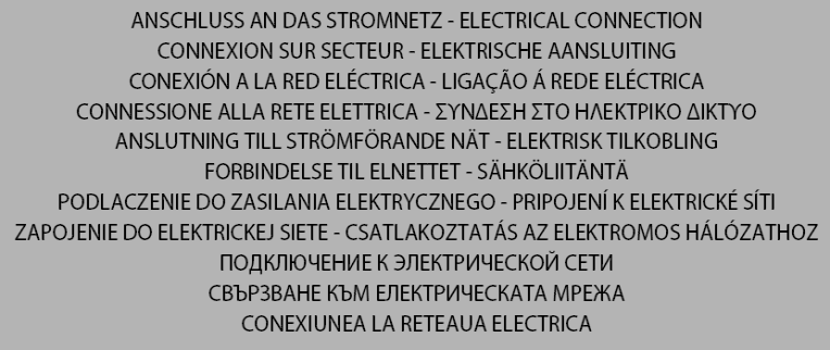 ELEKTRISK TILKOBLING - Frakoble apparatet fra strømnettet. ADVARSEL - Apparatet må installeres av en kvalifisert elektriker i overensstemmelse med gjeldende sikkerhets- og installasjonsforskrifter.