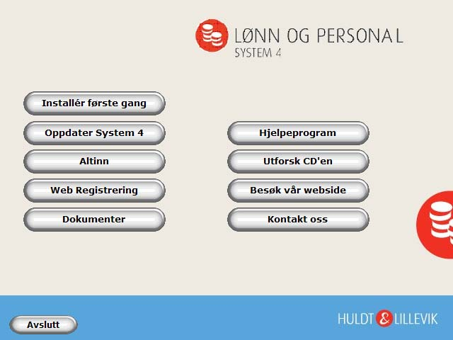 Installere web-applikasjonen Installere web-applikasjonen Forberede installasjonen Huldt & Lillevik Lønn og Personal System 4 må være installert Huldt & Lillevik Lønn og Personal må være installert,