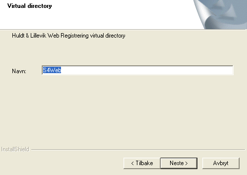 Installere web-applikasjonen 5. Les betingelsene og klikk Ja hvis du godkjenner disse. Du får opp dette vinduet: 6.