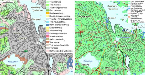 15.1 GEOLOGI Det har blitt gjennomført mange grunnundersøkelser i området i forbindelse med prosjektering av den undersjøiske Ryfasttunnelen.