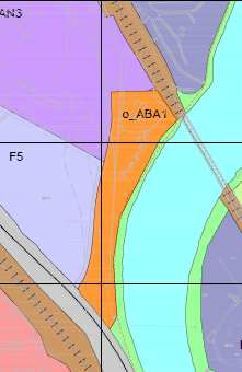 Utvidelse av areal ved Gaula o_aba1 Utsnitt venstre: eksisterende plan Utsnitt midten: ortofoto Utsnitt høyre: utkast til ny plan Bakgrunn Areal Formål/bruk Soknes leir legges ut til boligformål