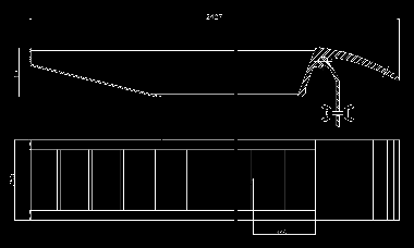 RAMPER Pro Ramps / oppkjøringsramper Rett - sett med 2 stk. Belastning pr. sett Sett aluramper 2430 x 270 x 80 mm., innvendig kjøre-bredde 210 mm, med anti-ski overflate.