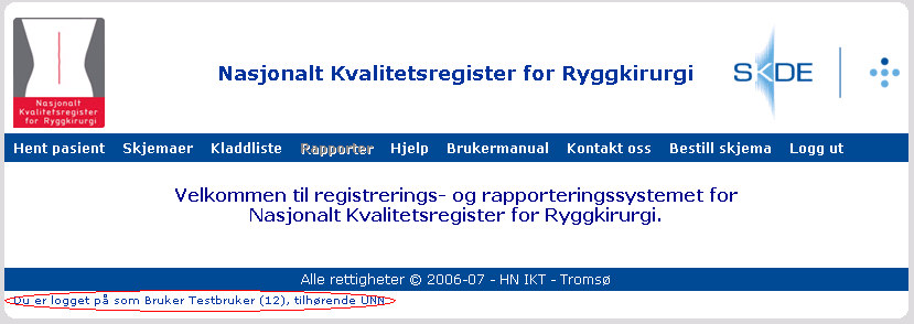 Pålogging Registrene krever pålogging Sjekkes mot underliggende