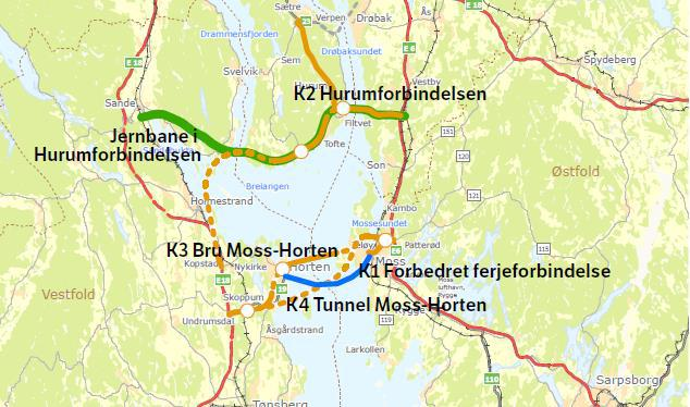 I tillegg til effektmålene er det satt følgende krav som konseptene skal oppfylle: Alle konsepter med bru skal ha seilingshøyde i hovedleden på minimum 72 meter.