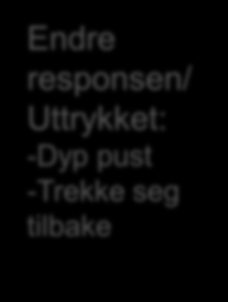 Emosjoner ulike reguleringsstrategier Situasjon Oppmerksomhet Kognitiv endring: -Reformulering -FAV -«Lyskrysset» Endre responsen/ Uttrykket: -Dyp pust -Trekke seg tilbake Å forandre situasjonen: