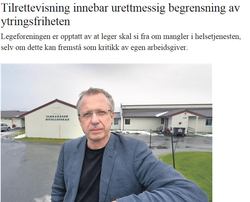 Sivilombudsmannen sak 2009/2770 «Arbeidsgivers styringsrett gir imidlertid ingen generell adgang til å regulere eller sanksjonere ansattes ytringer.