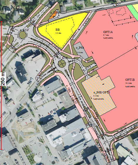 Planadministrasjonen anser ikke at oppbyggingen av område D1/D2 utløser krav til flere parkeringsplasser på sentrum, om det ses på isolert.