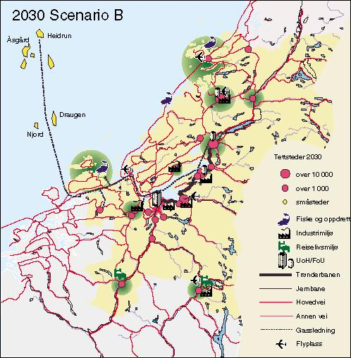 Tor Selstads alternative scenarier for utvikling av Trøndelag fram mot 2030 Aksen tar alt Balanse