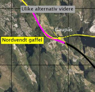 Gaupås / Blindheim KDP -prosess Konsept «øst» (+ økte restr.