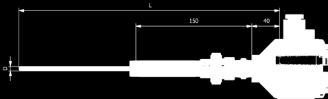 KST/WPA 644SS/AL Type 3144 Type 3144S BESTILLINGSKODE Temperaturføler for termolommer Element Type PT Pt100 Lavtemperatur maks. -200/+250 C - Høytemperatur maks.