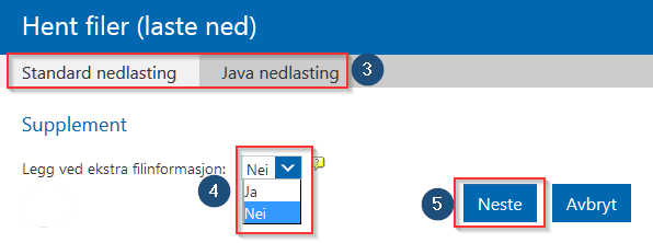 esam/byggeweb Rolleveiledning: Dokumentkontroller (Ekstern) side 4/9 Laste ned filer (Download) I alle områder skjermbildet viser Arbeidsområdet 1.