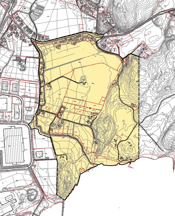 6 (13) PLANPROGRAM 2. PLANOMRÅDETS BELIGGENHET OG AVGRENSNING Planområdet ligger innerst i Gansrødbukta, øst for gamlebyen i Fredrikstad. Innenfor planområdet på ca. 550 daa ligger Thorslund gård.