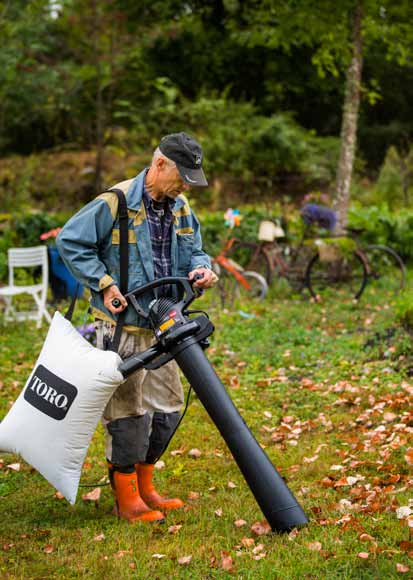 Løvblås og Børstemaskin OPPSAMLERE OG TILHENGERE Ultra Blower Vac En riktig hjelper med en mengde anvendingsmuligheter takket være sin blås/ suge og finfordelingsfunksjon.