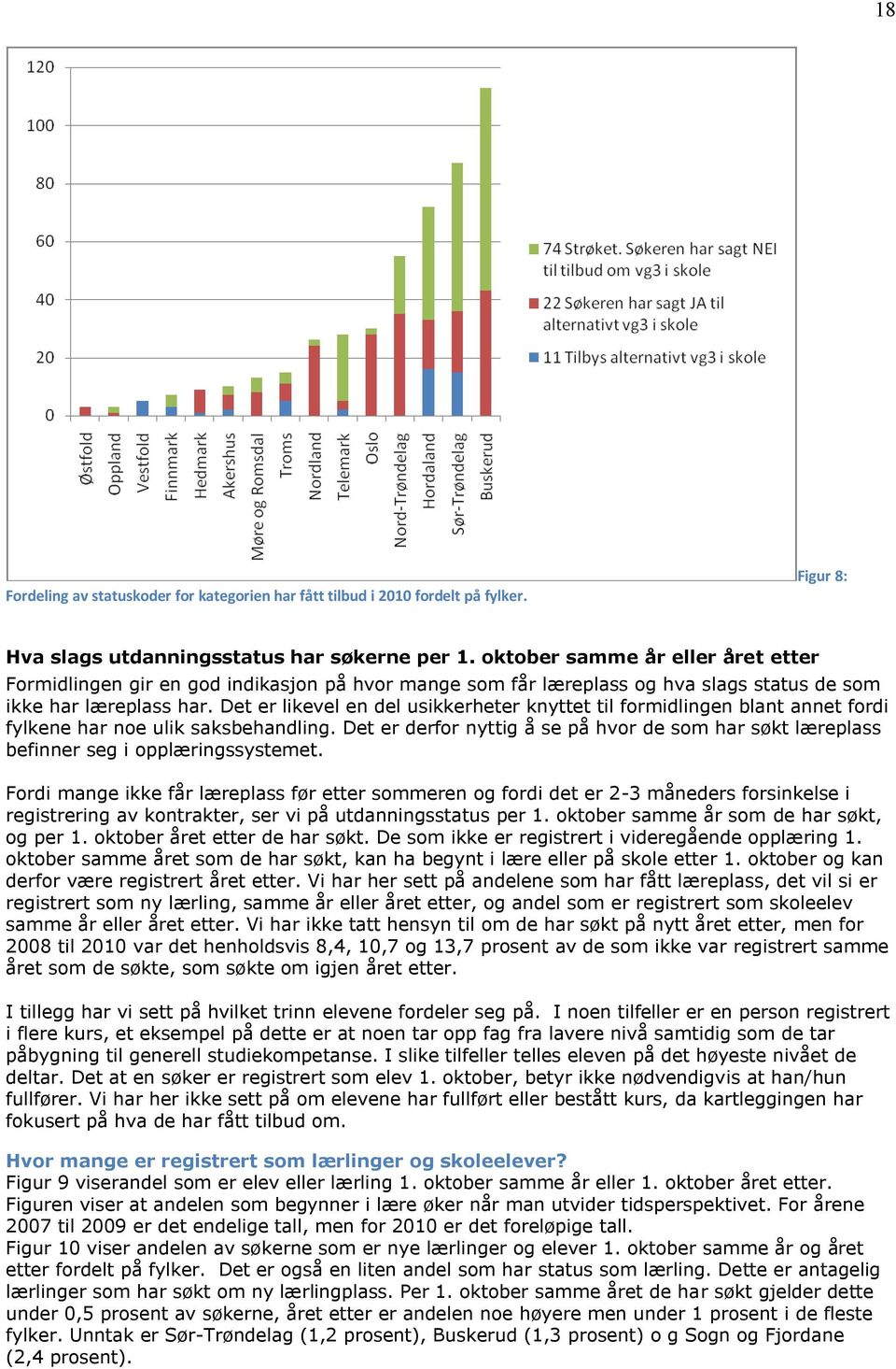 Det er likevel en del usikkerheter knyttet til formidlingen blant annet fordi fylkene har noe ulik saksbehandling.