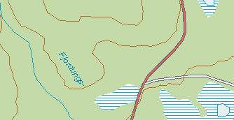 Kartutsnitt for undersøkelsesområdet ved Fjerdingsbekkhaugen Pr. 6. Pr. 1. Pr. 2. Pr. 7. Prøve 501.1 Pr. 3. Prøve 501.2 Pr. 5. Pr. 4.