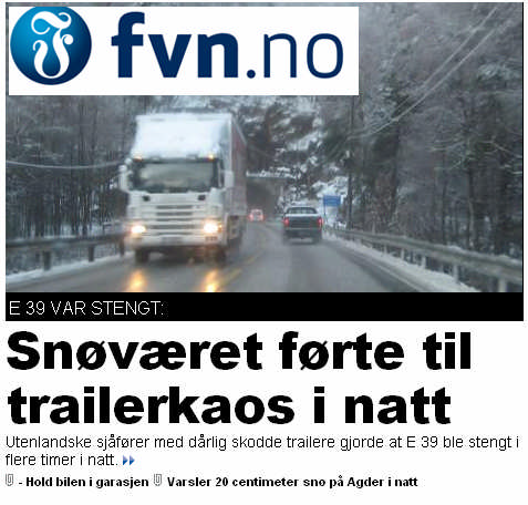 Terskelverdi: Nysnø siste døgn E136, 18.