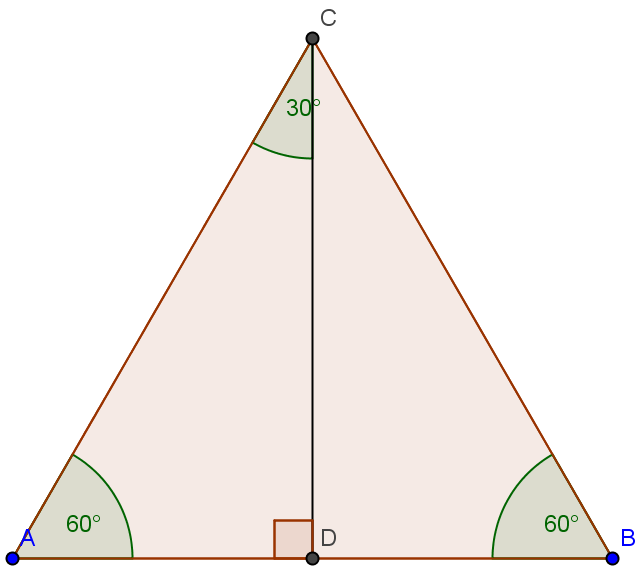 NIVÅ C C.4.b: I en 30-60-90 o -trekant får oppgitt hypotenusen eller den korteste kateten. Kan bruke egenskapene til trekanten og Pytagoras videre for å finne den lengste kateten.