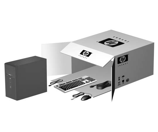 1 Quick Setup Trinn 1: Pakk opp datamaskinen Å ADVARSEL: For å minske risikoen for personskade bør du lese Safety & Comfort Guide (Håndbok for sikkerhet og brukervennlighet).