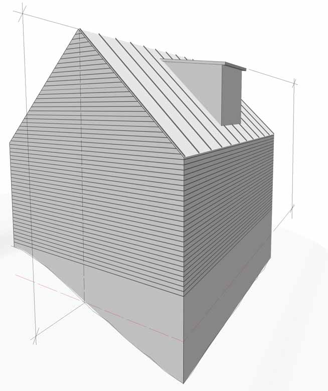 Gesimshøyde og mønehøyde Gesimshøyde er høyden fra planert terrengs gjennomsnidsnivå Cl skjæringspunktet